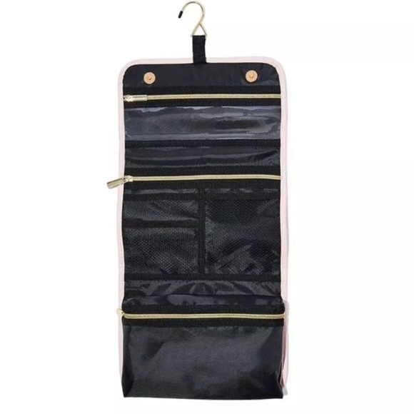 NINE WEST Women's Toiletries Bag - Travel Cosmetics Organizer With Hanging Hook - Picture 3 of 6